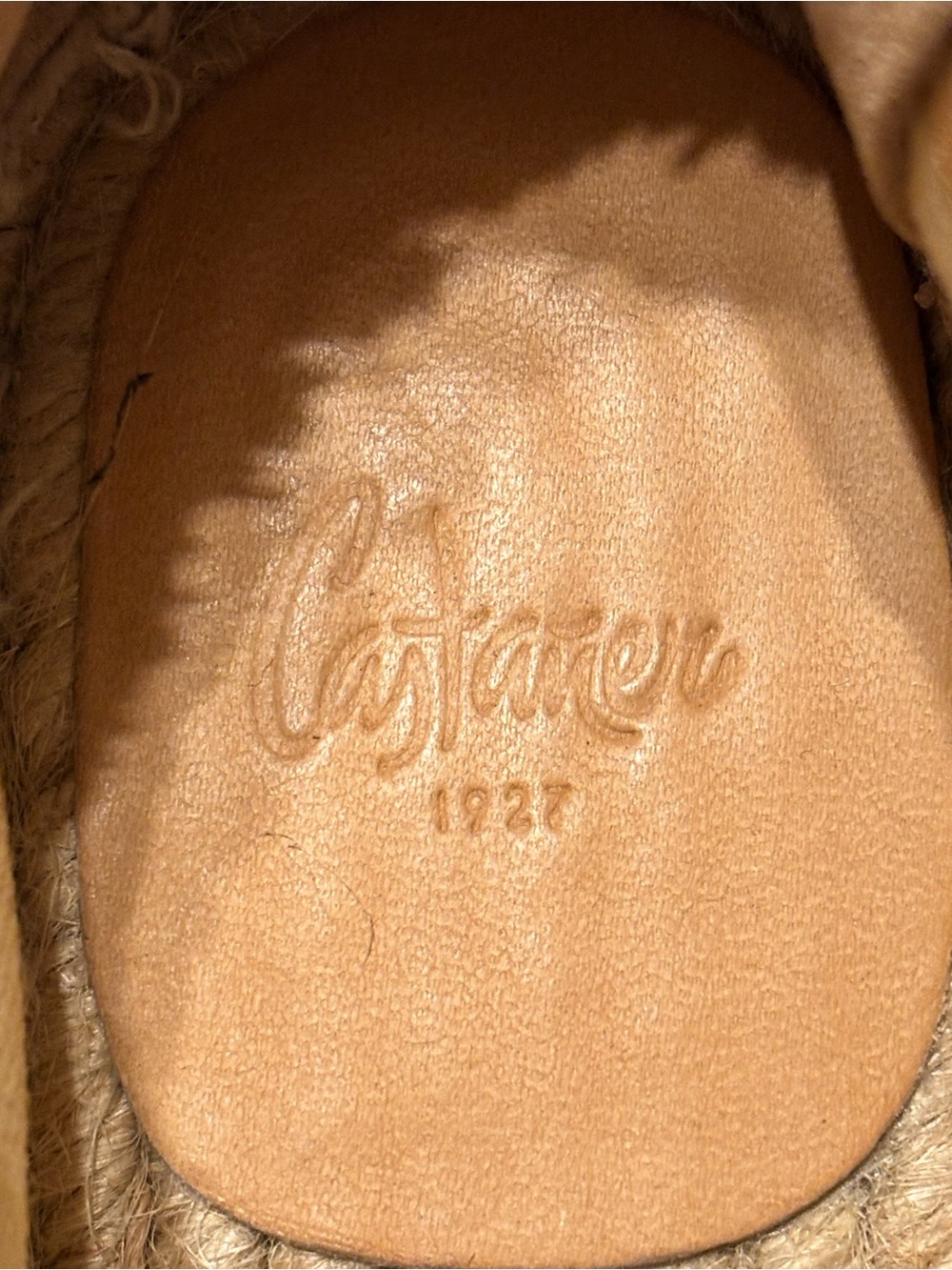 Castaner Kampala Two-Tone Cream and Beige Canvas Espadrilles 40 - Picture 6 of 7